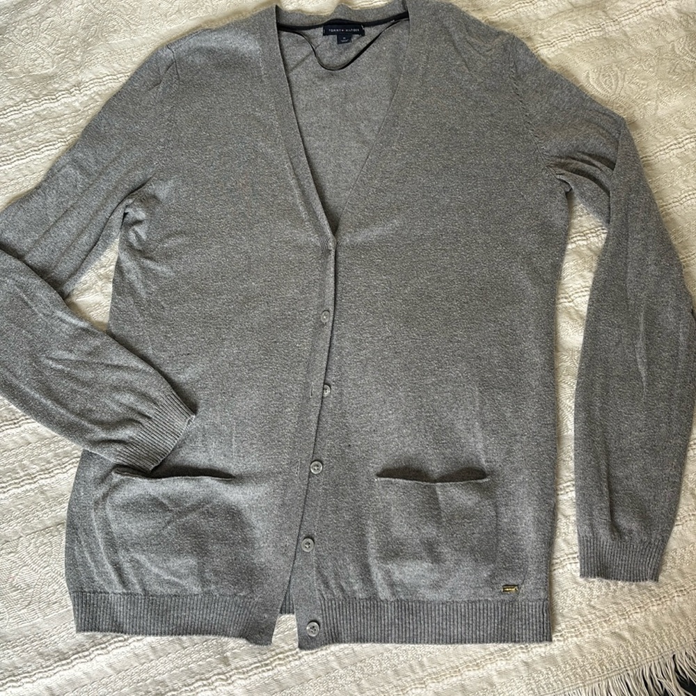 Ladies Tommy Hilfiger grey cardigan